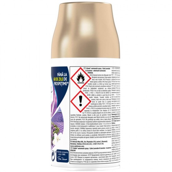 Glade Odorizant Spray Rezerva Lavander si Aloe 269ml, Rezerva Glade Lavanda si Iasomie, Glade Spray Rezerva Lavanda, Rezerva Glade cu Parfum de Lavanda si Iasomie, Rezerva Glade 269ml, Rezerva Odorizant Glade Lavanda si Iasomie