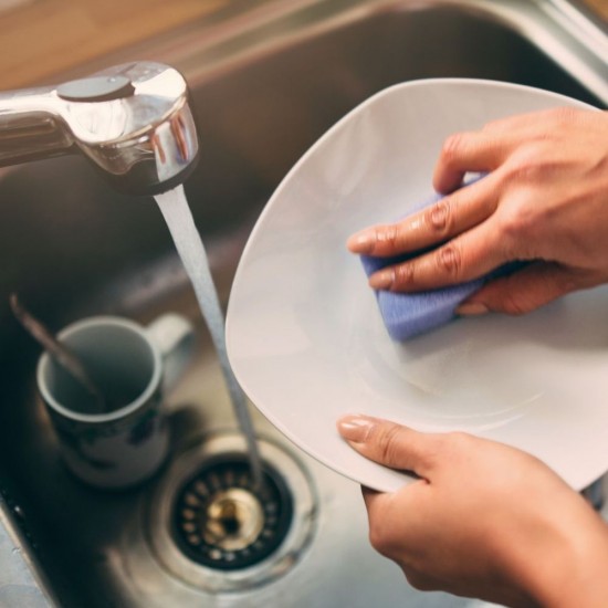 Detergent Concentrat de Vase Lichid DUAL POWER, 1 L, Parfum de Lamaie, Detergent cu Pompa, Detergent Vase, Detergent de Vase cu Lamaie