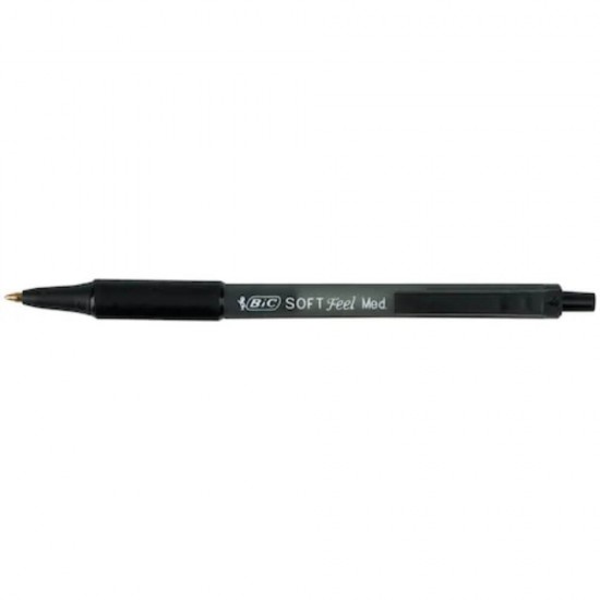 Set 12 Pixuri Bic Soft Feel Clic, Varf 1 Mm, Negre, Set Pixuri Colorate, Pixuri Bic, Pixuri Retractabile Pentru Scoala, Set Pixuri Negre Cu Buton, Pixuri Negre Cu Mecanism, Pix Negru Cu Mecanism, Pix Pentru Scoala, Pix Negru Cu Buton