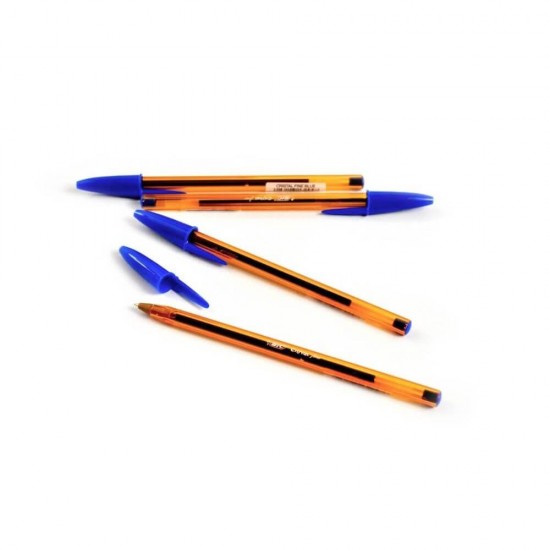 Set 50 Pixuri Bic Cristal Fine, Varf 1 mm, Culoare Mina Albastra, Corp Plastic, Pixuri Bic Cristal Fine, Pixuri Scoala, Pixuri Colorate, Pixuri Albastre, Pix Albastru, Pix Pentru Scoala, Pix Colorat, Set Pixuri Albastre, Set Pixuri Bic