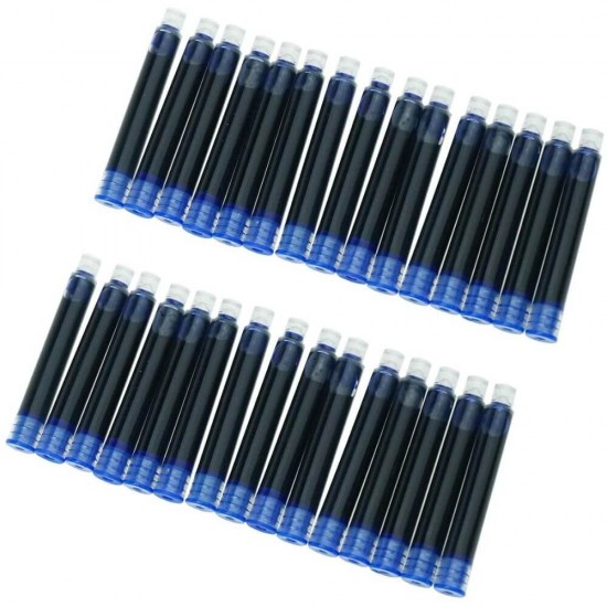 Set 24 Rezerve Stilou Bic Standard, Albastre, Rezerva Bic, Rezerva Cerneala, Cerneala Albastra, Rezerva Patron, Rezerva Standard,  Patroane Scurte, Mine Cu Cerneala Albastra, Acesorii De Scris, Instrumente De Scris