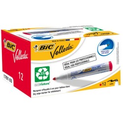 Set 12 Markere Bic Eco Velleda 1701, Rosii, Marker Bic, Marker Bic Eco, Marker Eco, Bic Eco Velleda, Eco Velleda 1701, Marker Tabla,markere Whiteboard, Marker Tabla Magnetica