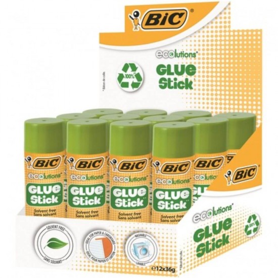 Set 12 Lipiciuri Bic Eco, 36 G, Lipici Bic, Lipiciuri Bic, Lipici Eco, Lipiciuri Eco, Lipici Eco Bic, Bic Eco Lipici, Lipici Solid, Lipici Alb, Lipici Natural, Lipici Hartie, Lipici Universal, Lipici Pentru Craft