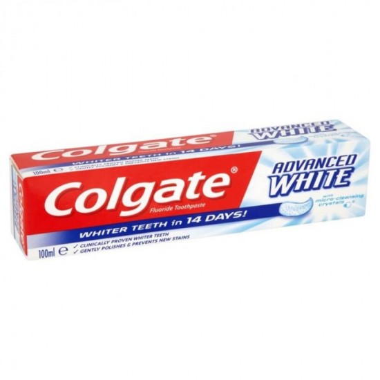 Pasta de Dinti COLGATE Advanced White, 100 ml, Pasta de Dinti pentru Albire, Articole Igiena Dentara, Produse pentru Ingrjire Orala, Produse pentru Sanatate Orala, Igiena Orala, Ingrijire si Igiena Orala
