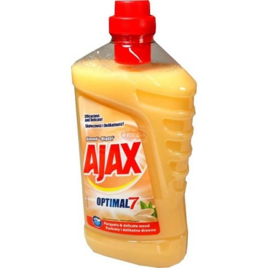 Detergent Universal Lemn AJAX Optimal 7 Almond, Cantitate 1 L, Detergent Parchet, Detergent Lichid Lemn , Solutie Curatat Parchet, Detergent Suprafete din Lemn, Detergent Pardoseala din Lemn, Detergent Podea Lemn