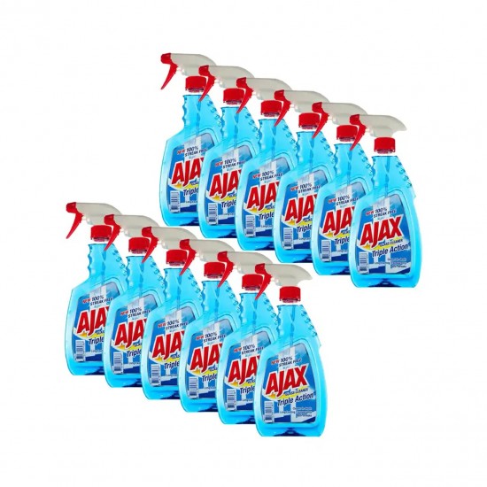 Solutie Pentru Geam Cu Pulverizator Ajax  Triple Action Glass, Cantitate 500 Ml