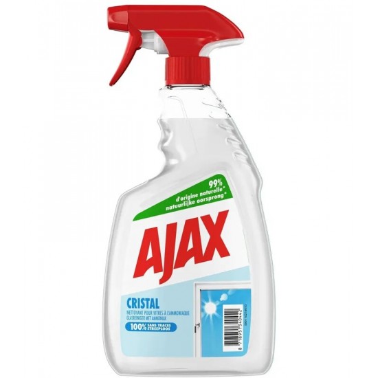 Solutie Pentru Geam Cu Pulverizator Ajax Grystal Cu Ammonia, Cantitate 500 Ml