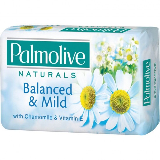 Sapun Palmolive Naturals Chamomile, 90 g, Musetel/ Vitamina E, Sapun, Sapunuri Solide, Sapunuri Palmolive, Sapun Palmolive pentru Pielea Sensibila, Sapunuri cu Extract de Musetel, Palmolive Sapunuri Solide