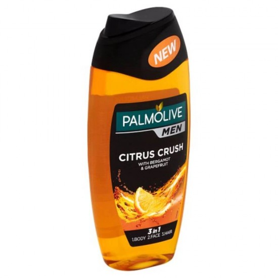 Gel de Dus PALMOLIVE Men Citrus Crush 3 in 1, 500 ml, Gel de Dus 500 ml, Gel de Dus Palmolive Men, Gel de Dus Hidratant Barbati, Geluri de Dus Hidratante Barbati, PALMOLIVE Men Gel de Dus, Produse de Ingrijire a Corpului
