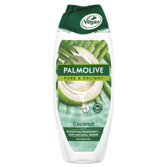 Gel de Dus PALMOLIVE Naturals Pure Coconut, 500 ml, Parfum Cocos, Gel de Dus 500 ml, Gel de Dus Palmolive Coconut, Gel de Dus Hidratant, Geluri de Dus Hidratante cu Cocos, PALMOLIVE Gel de Dus, Produse de Ingrijire a Corpului
