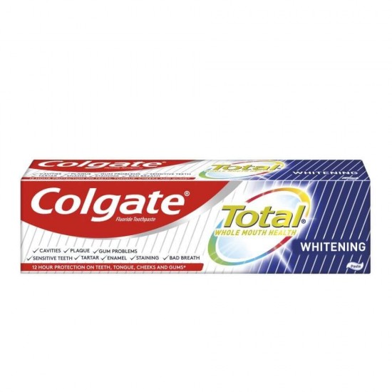 Pasta de Dinti COLGATE Total Whitening, Cantitate 50 ml, Pasta de Dinti Colgate pentru Albire, COLGATE Total Whitening Pasta de Dinti, COLGATE Total Whitening, Pasta pentru Dinti Albi, Pasta Dinti Anticarii, Pasta de Dinti Albire Colgate