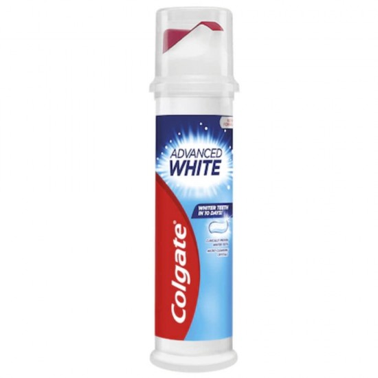 Pasta de Dinti COLGATE Advanced White Pump, 100 ml, Pasta de Dinti Anticarii, Pasta de Dinti Albire, Pasta de Dinti Colgate, Colgate White Pump, Colgate White Pump Pasta de Dinti 100 ml
