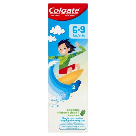 Pasta de Dinti COLGATE pentru Copii, Varsata 6-9 Ani, 50 ml, Articole Igiena Dentara Copii, Pasta de Dinti pentru Copii, Produse pentru Ingrjire Orala, Produse pentru Sanatate Orala, Igiena Orala, Ingrijire si Igiena Orala