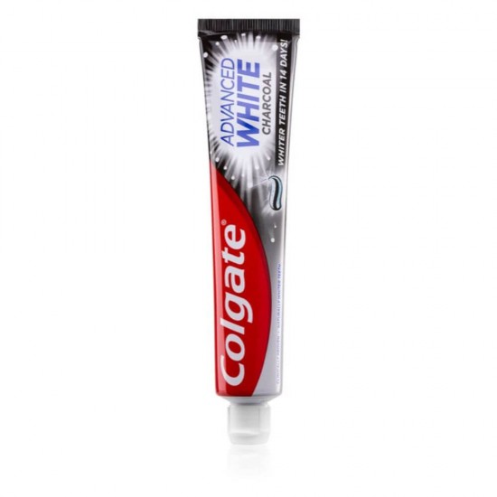 Pasta de Dinti COLGATE Advanced White Charcoal, Cantitate 100 ml, Aroma Florala, Pasta de Dinti Colgate Charcoal, Pasta de Dinti cu Carbune Activ, Pasta de Dinti Colgate Advanced White, Pasta de Dinti pentru Dinti mai Albi, Pasta Dinti Anticarii