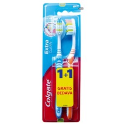 Periute Dinti Colgate Extra Clean Medium, 2 Buc/Set, Periute Dinti COLGATE, Periute de Dinti Colgate pentru Adulti, Periute de Dinti Manuale, Perii de Dinti, Articole de Igiena Orala, Ingrijire Orala, Sanatate Orala, Ingrijire si Protectie Dentara