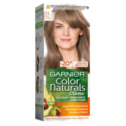 Vopsea de Par Permanenta Garnier Color Naturals 7.1, Blond Cenusiu, 110 ml, Fara Amoniac, Vopsea de Par, Vopsea de Par Permanenta, Vopsea de Par Garnier, Vopsea de Par Naturals, Vopsea Permanenta Garnier, Vopsea pentru Par