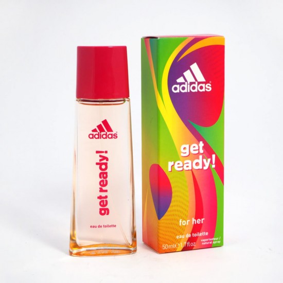 Apa de Toaleta Adidas Get Ready, 50 ml, Parfum, Parfum Femei, Apa de Toaleta pentru Femei, Apa de Toaleta Adidas, Apa de Toaleta Femei, Apa de Toaleta Fresh, Apa de Toaleta Florala, Apa de Toaleta cu Miros Fructat