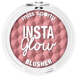Fard Obraz Miss Sporty Insta Glow Blusher 002, 6.5 g, Fard de Obraz Insta Glow Blusher, Fard de Obraz Blush, Pudra de Obraz, Fard pentru Obraji Imbujorati, Farduri pentru Obraji Imbujorati, Farduri pentru Obraz Blusher Insta Glow