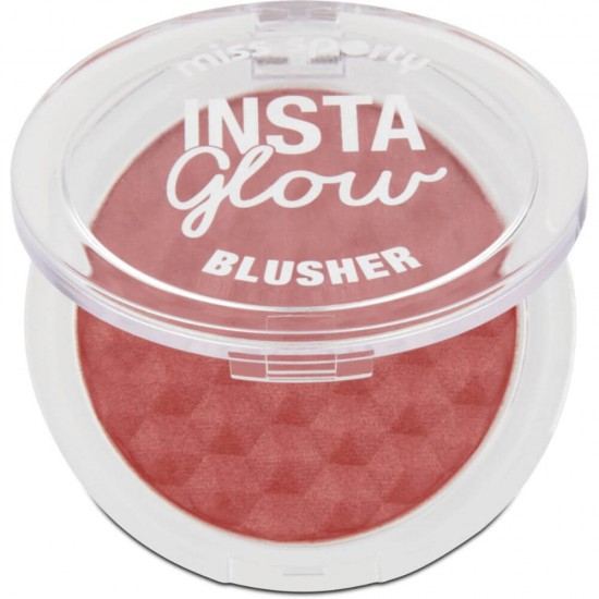 Fard Obraz Miss Sporty Insta Glow Blusher 002, 6.5 g, Fard de Obraz Insta Glow Blusher, Fard de Obraz Blush, Pudra de Obraz, Fard pentru Obraji Imbujorati, Farduri pentru Obraji Imbujorati, Farduri pentru Obraz Blusher Insta Glow