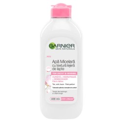 Apa Micelara Garnier Skin Naturals cu Textura Lejera de Lapte, 400 ml, Apa Micelara Ten, Apa Micelara Garnier, Apa Micelara cu Lapte Garnier Skin Naturals, Apa Micelara Ten Sensibil, Produs pentru Ten Sensibil, Apa Micelara Buna