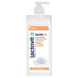Lotiune de Corp Hidratanta Lactovit Lacto Oil, 400 ml, Lotiune Piele Uscata Lactovit Lacto Oil, Produse Ingrijire Corp, Lotiuni Hidratante Piele Uscata cu Unt de Shea, Lactovit Lotiune de Corp Nutritiva, Produse de Ingrijire a Pielii