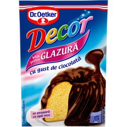 Glazura cu Gust de Ciocolata Dr.Oetker Decor, 100g, Glazura, Glazura Ciocolata, Glazura Prajituri, Glazura pentru Prajituri, Glazura de Ciocolata, Glazura Tort, Glazura pentru Tort, Glazura Turta Dulce, Glazura Briose, Glazura Biscuiti