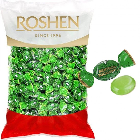 Dropsuri Roshen Eucalyptus, 1 Kg, Gust de Eucalipt si Mentol, Dropsuri Mentolate, Dropsuri de Eucalipt, Dropsuri Roshen, Dropsuri Roshen Mentol, Dropsuri Roshen Eucalipt, Bomboane Roshen, Dropsuri Mentolate, Dropsuri Mentolate Roshen, Dropsuri de Menta