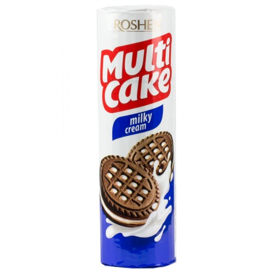 Biscuiti cu Lapte Roshen Multi Cake, 180 g, Biscuiti Multi Cake, Biscuiti cu Crema de Lapte, Biscuiti Roshen, Biscuiti Roshen Multi Cake cu Lapte, Biscuite Multi Cake, Biscuite cu Crema de Lapte, Biscuite Roshen
