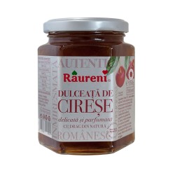 Dulceata de Cirese Raureni, 350 g, Dulceata Cirese, Dulceata din Cirese, Dulceata Raureni, Dulceata Raureni Cirese, Cirese Dulceata, Borcan Dulceata, Borcan Dulceata de Cirese