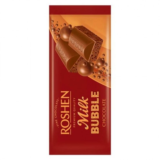 Ciocolata Aerata Roshen Milk Bubble, 80 g, Aroma Lapte, Ciocolate, Ciocolate Aerate, Roshen Ciocolata Aerata cu Lapte, Ciocolate Aerate Roshen cu Lapte, Dulciuri, Tablete Ciocolata, Roshen Milk Bubble Ciocolata Aroma Lapte, Ciocolata Roshen Bubble