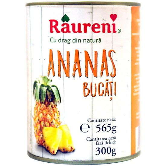 Compot de Ananas in Sirop Raureni, 565 g, Bucati de Ananas, Compot, Compot de Ananas, Compot din Ananas, Ananas in Sirop, Compot de Ananas Sirop, Bucati de Ananas in Sirop, Bucati de Ananas Sirop, Compot de Ananas Indulcit