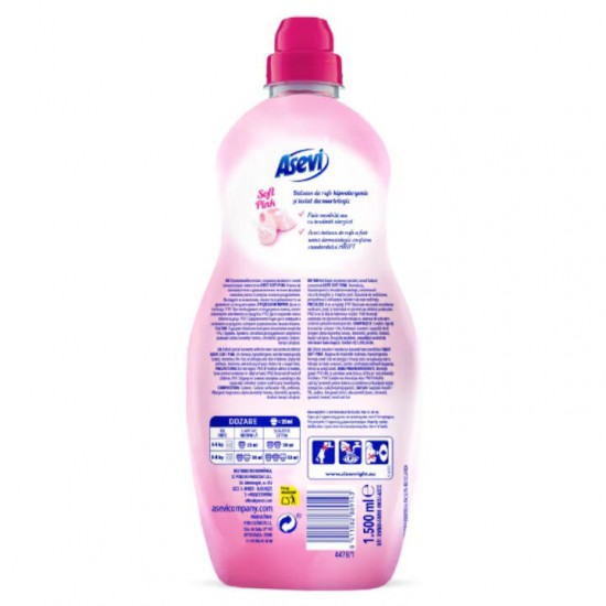 Balsam De Rufe Hipoalergenic Asevi Soft Pink, 60 Spalari, 1.5 L