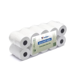 Set 10 Role Termice ROLLIS, Dimensiune 57mm x 12m, Tipar 1 Culoare, Hartie Termica 48 g/m² fara Bisfenol A (BPA), Tub 12 mm