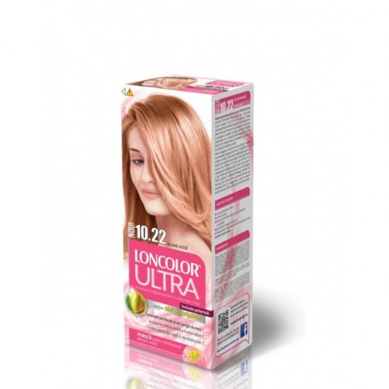 Vopsea de Par Permanenta LONCOLOR Ultra 10.22, Blond Rose, 100 ml, Vopsea Permanenta, Vopsea Par, Vopsea de Par LONCOLOR, Vopsea Par LONCOLOR, Vopsea Par Blond, Vopsea de Par LONCOLOR, Vopsea de Par Hidratanta, LONCOLOR Ultra
