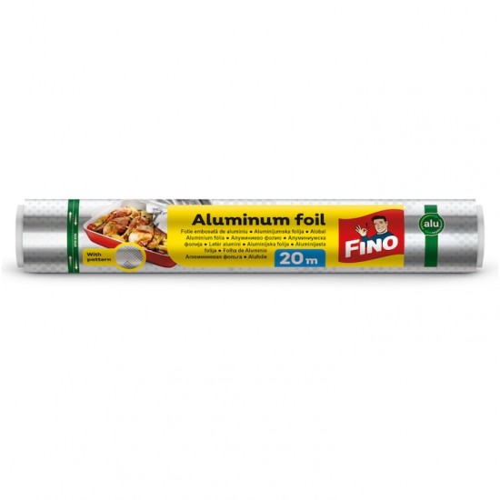 Folie de Aluminiu Embosata Fino, 20 m, Folie Aluminiu, Folie de Aluminiu pentru Alimente, Folie Embosata de Aluminiu, Folie Aluminiu Fino, Folie Aluminiu 20m, Folie din Aluminiu pentru Alimente, Folie de Aluminiu Rezistenta la Caldura