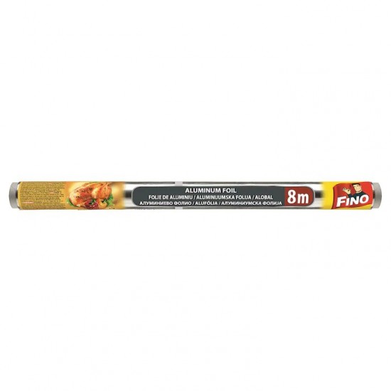 Folie de Aluminiu FINO, 8 m x 45 cm, Folie de Aluminiu pentru Alimente, Folie Rezistenta de Aluminiu, Folie Aluminiu Fino, Folie Aluminiu 8 m, Folie din Aluminiu pentru Alimente, Folie de Aluminiu Rezistenta la Caldura