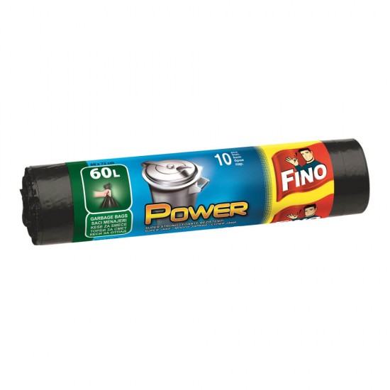 Saci Menajeri Fino Power 60L, 10Buc/Set, Negri, Saci, Saci Menaj Negri, Saci Menajeri, Saci Fino, Saci Menajeri Fino, Saci de Gunoi, Saci pentru Gunoi, Saci de Gunoi Fino, Saci de Menaj, Saci pentru Menaj, Saci de Menaj Fino