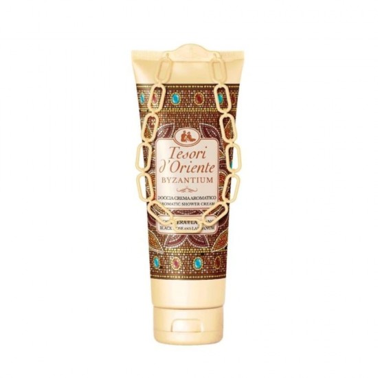 Gel de Dus Crema Tesori d'Oriente Byzantium, 250 ml, pentru Femei, cu Parfum de Trandafir Negru si Lavanda, Gel de Dus Hidratant, Gel de Dus Pentru Femei, Gel de Corp, Gel pentru Dus, Gel de Dus Crema, Gel pentru Dus Crema, Gel de Dus Tesori d'Oriente