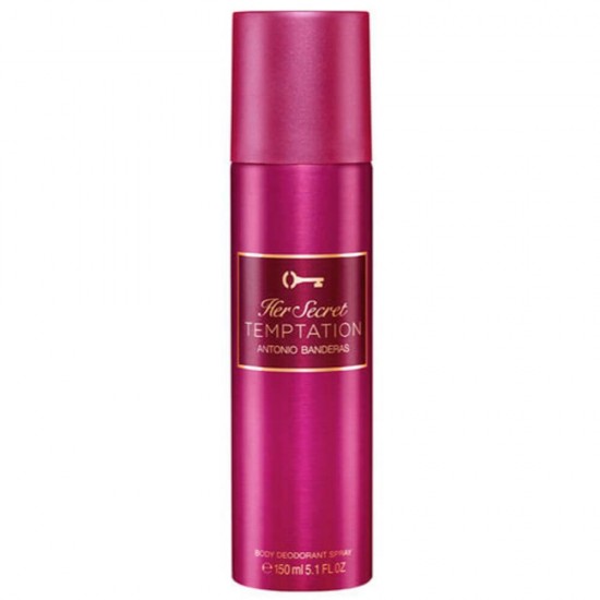 Spray Deodorant Femei Antonio Banderas Her Secret Temptation, 150 ml, Deodorante Spray Antonio Banderas pentru Femei, Antiperspirant Antonio Banderas pentru Femei, Antonio Banderas Deodorante si Antiperspirante Femei