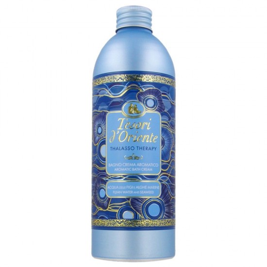 Gel de Dus Crema Tesori d'Oriente Thalasso Therapy, 500 ml, Unisex, cu Apa de Fiji si Alge Marine, Gel de Dus Hidratant, Gel de Dus Pentru Femei, Gel de Corp, Gel de Dus Pentru Barbati , Gel de Dus Crema, Gel pentru Dus Crema, Gel de Dus Unisex