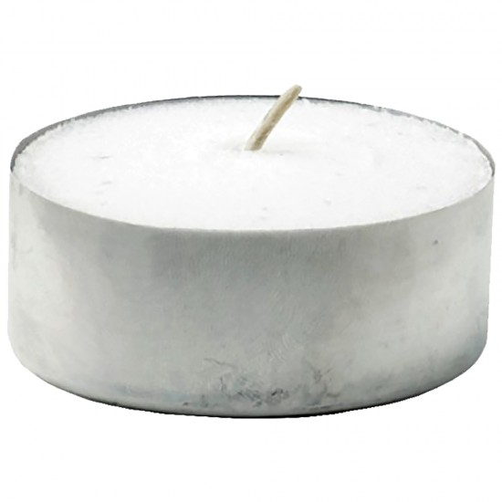 Lumanari Tip Pastila Din Parafina, 50 Buc/set, Timp De Ardere 8 H, Culoare Alba