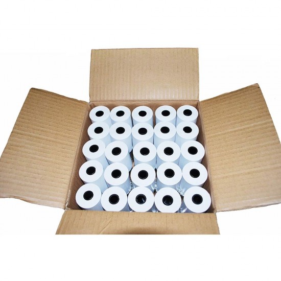 Set 48 Role Termice ROLLIS pentru Casa de Marcat 80mm x 60m - Hartie Termica pentru Case de Marcat si Aparate Fiscale, Role Termice fara Bisfenol A (BPA)