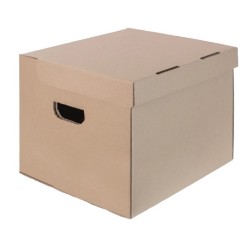 Cutie Carton Autoformare Transport Arhivare 5 Bibliorafturi, 410x330x300 Mm, Kraft