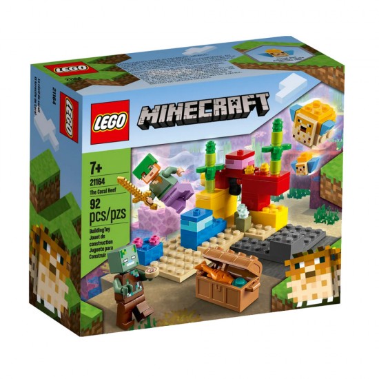 Lego Minecraft, Reciful De Corali 21164, 92 Piese