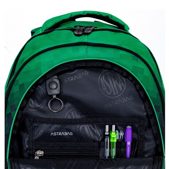 Ghiozdan Astra Ab300 Pixel Hero, 42x30x19 Cm, 3 Compartimente