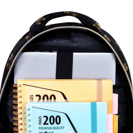 Ghiozdan Astra Head Ab300, 3 Compartimente, 42x30x19 Cm, Auriu