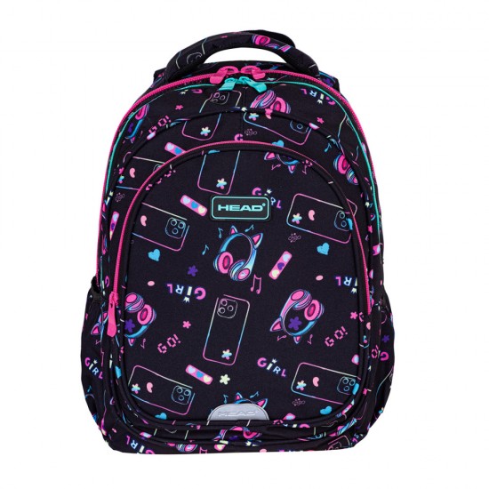 Ghiozdan Astra Head Ab300 Head Girl Go, 3 Compartimente, 42x30x19 Cm