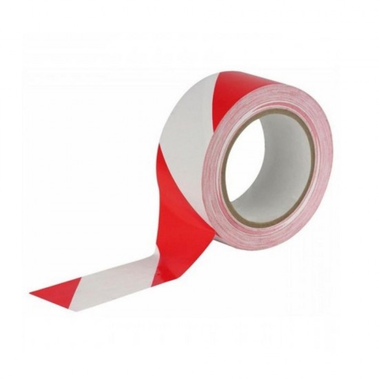 Banda De Marcare Bedax, 50 Mm X 33 M, Alb Si Rosu