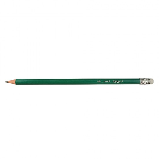 Creion Grafit Evoffice, Cu Radiera Hb, Ascutit Verde