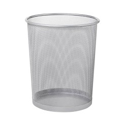 Cos de Gunoi Metalic, Dimensiune 29x35 cm, Culoare Argintiu, Capacitate 19L